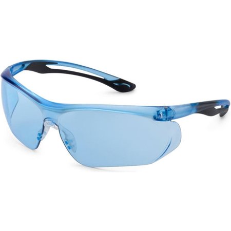 GATEWAY SAFETY Pacific Blue  Black Flex Parallax Safety Glasses 280398041